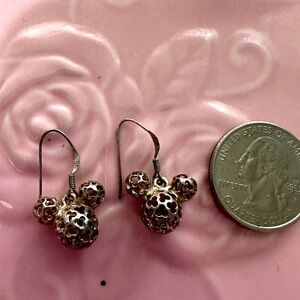 Mickey Mouse Sterling Filigree earrings!